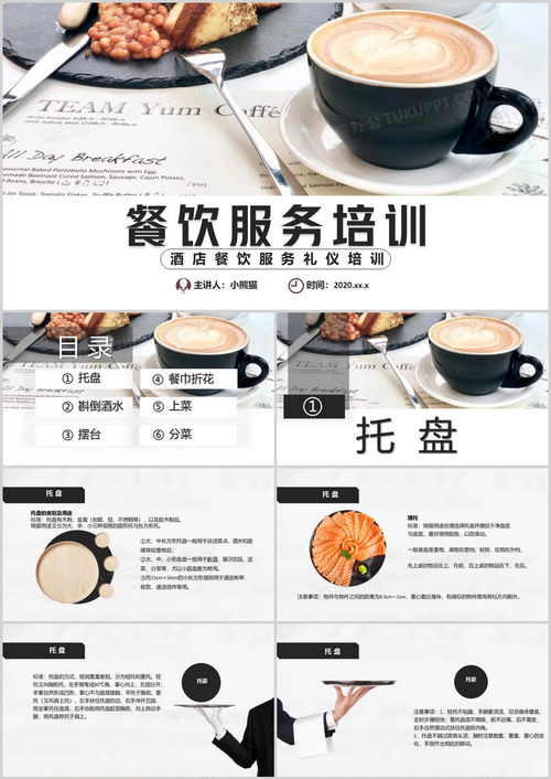 商务风餐饮服务礼仪培训指南